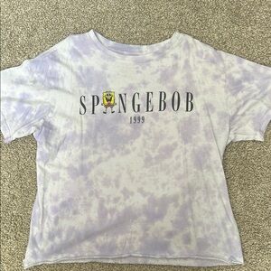 SpongeBob Purple Tie-Dye Tee